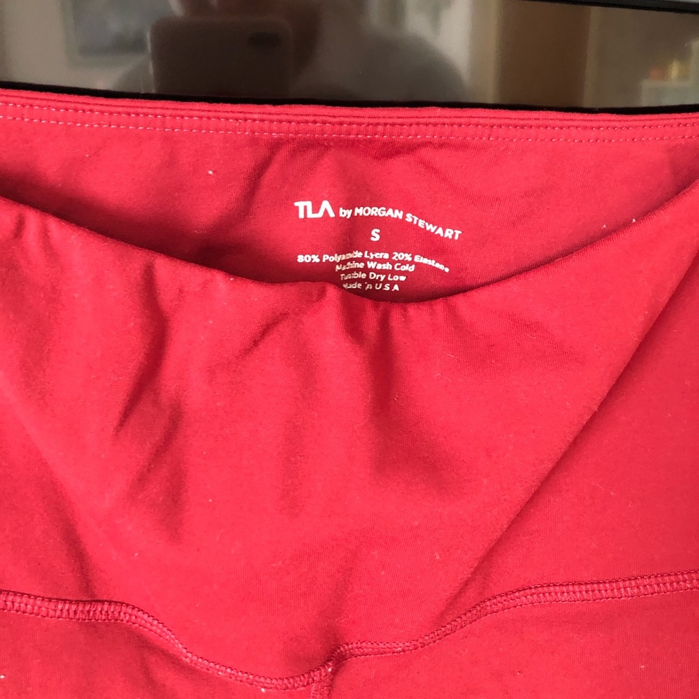 TLA Morgan Stewart red pant size small